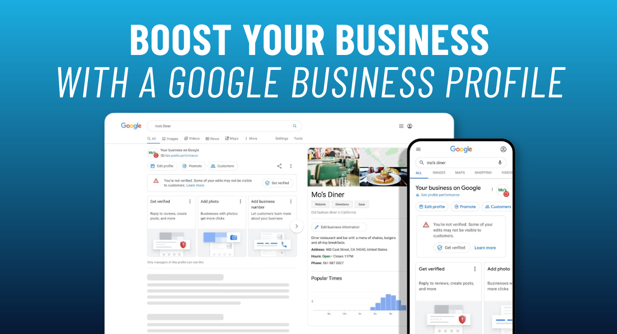 Get started by creating your very own Google Business Profile, ensuring that your business is easily discoverable on both Google search and Maps. 